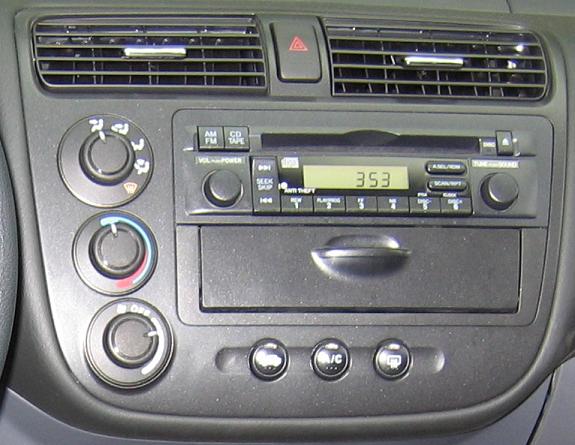 2005 Honda civic stereo removal #3