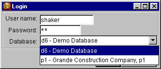 Database selection - GUI version
