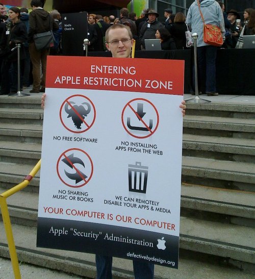 Entering Apple Restriction Zone