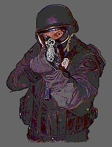 SWAT team member shooting you
