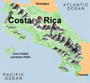 Costa Rica map