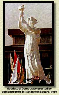 Democracy statue
